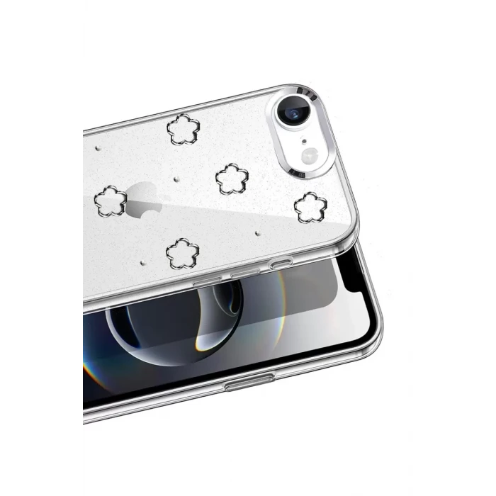 Newface Apple iPhone 16E Fiyonk Desenli Kapak - Desen 2