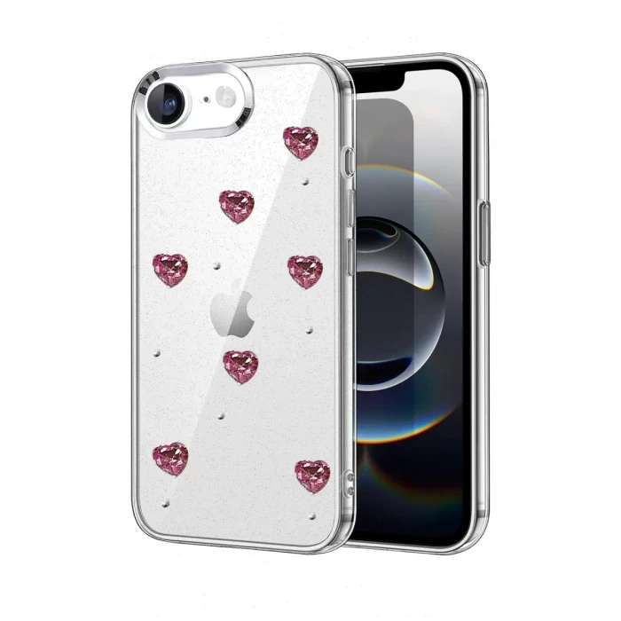 Newface Apple iPhone 16E Fiyonk Desenli Kapak - Desen 3