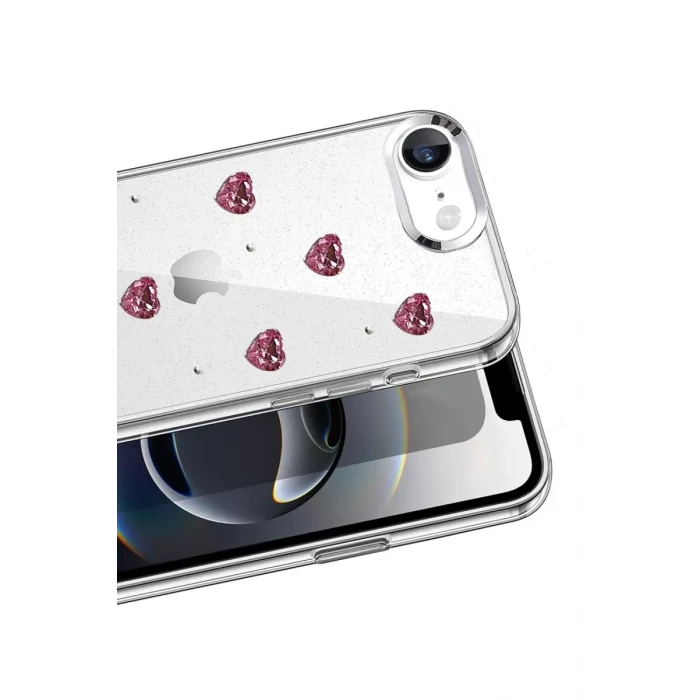 Newface Apple iPhone 16E Fiyonk Desenli Kapak - Desen 3