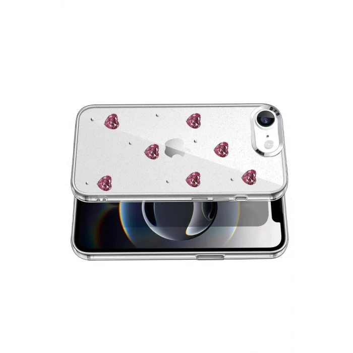 Newface Apple iPhone 16E Fiyonk Desenli Kapak - Desen 3