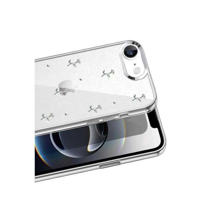 Newface Apple iPhone 16E Fiyonk Desenli Kapak - Desen 4