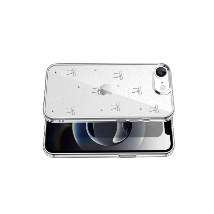 Newface Apple iPhone 16E Fiyonk Desenli Kapak - Desen 5