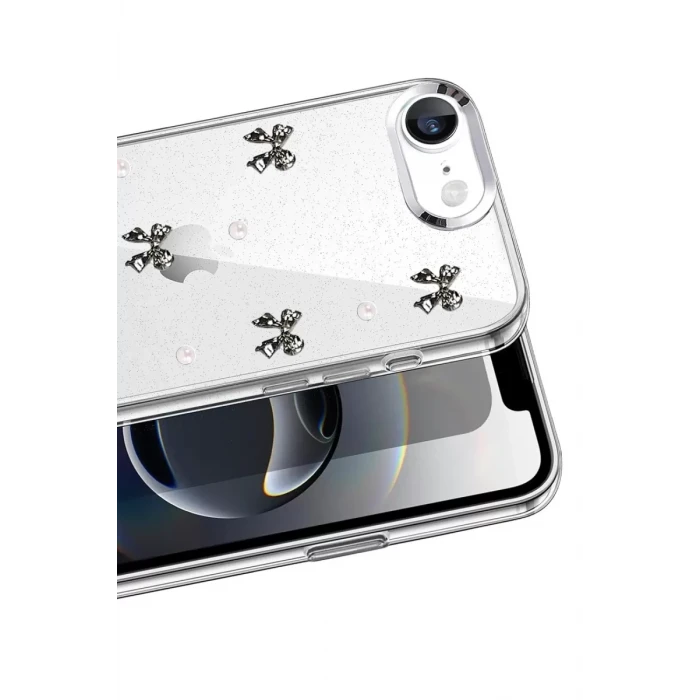 Newface Apple iPhone 16E Fiyonk Desenli Kapak - Desen 8