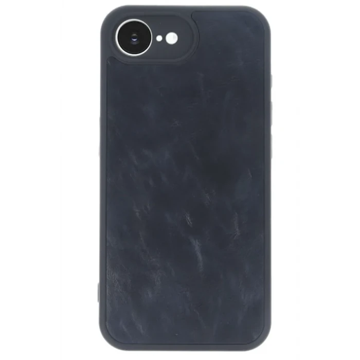Newface Apple iPhone 16E Kılıf Aras Deri Kapak - Lacivert