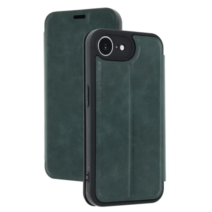 Newface Apple iPhone 16E Kılıf Flip Cover - Koyu Yeşil