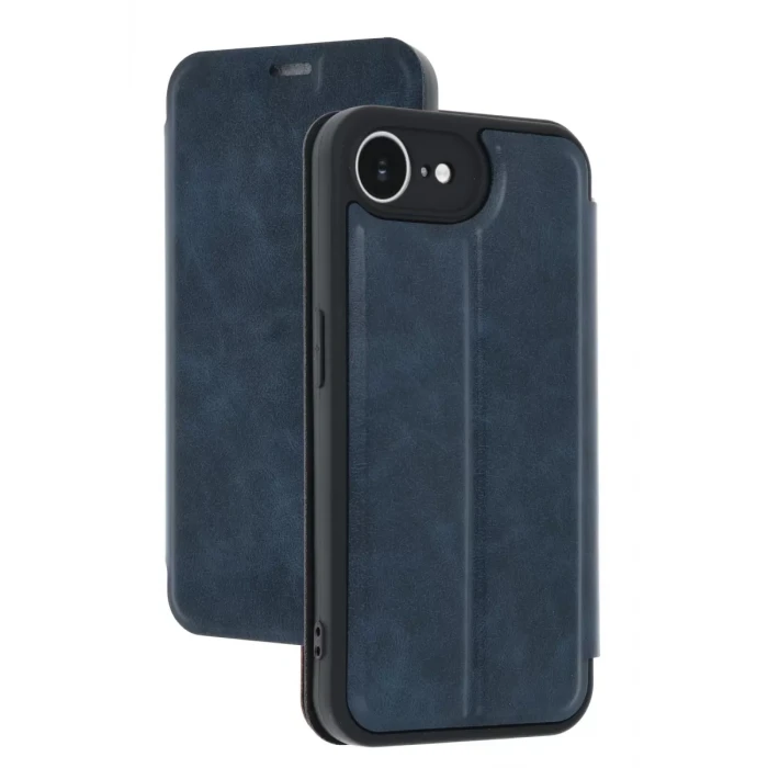 Newface Apple iPhone 16E Kılıf Flip Cover - Lacivert