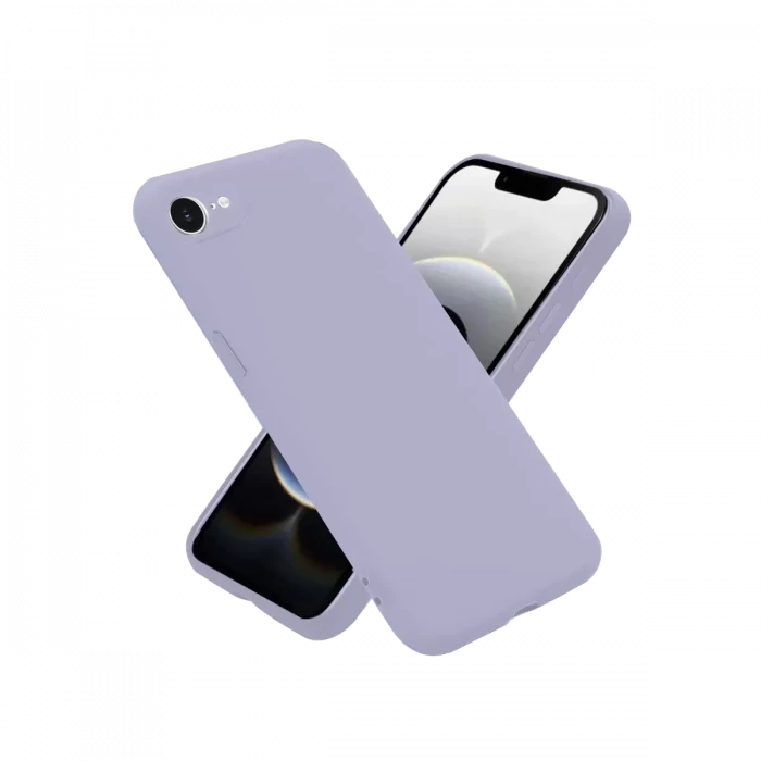 Newface Apple iPhone 16E Kılıf Nano içi Kadife Silikon - Lila