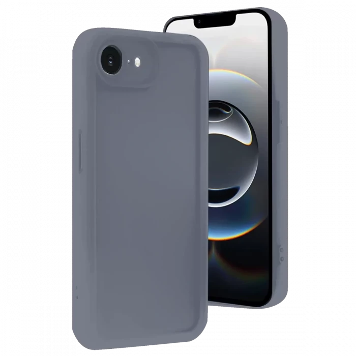 Newface Apple iPhone 16E Kılıf Viera Silikon - Gri