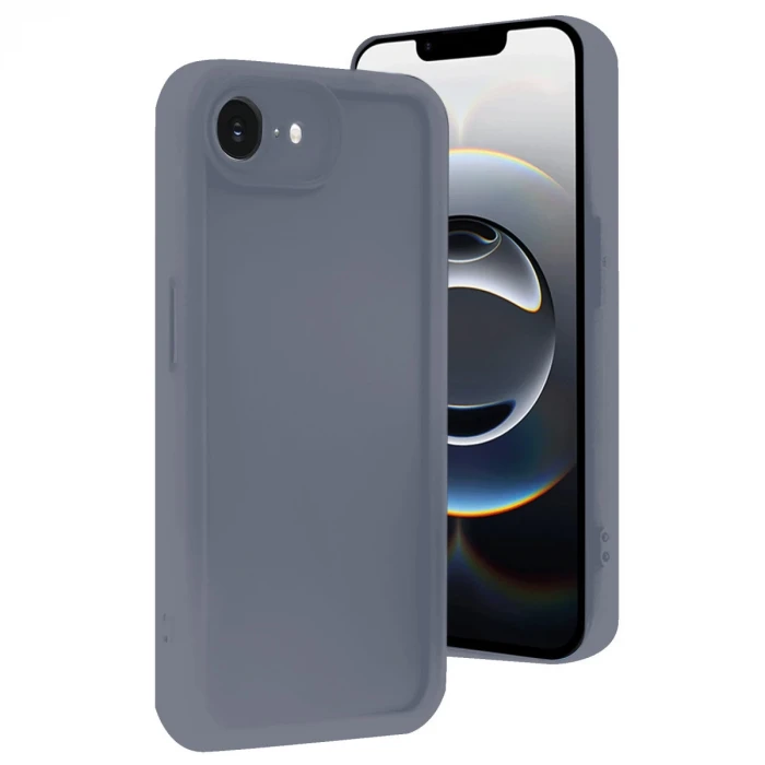 Newface Apple iPhone 16E Kılıf Viera Silikon - Gri