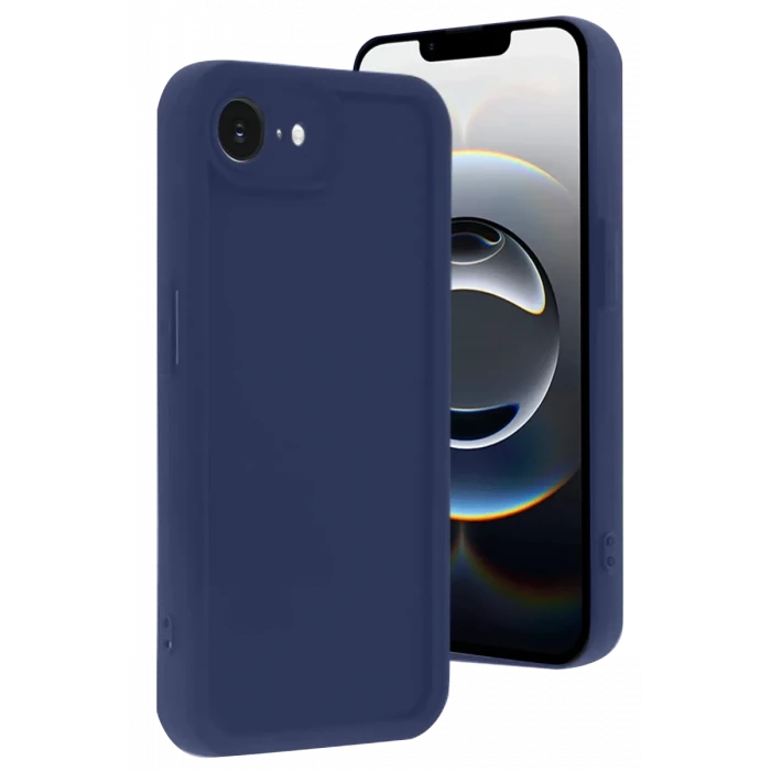 Newface Apple iPhone 16E Kılıf Viera Silikon - Lacivert