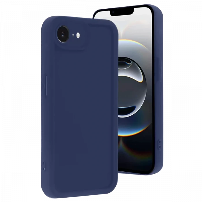 Newface Apple iPhone 16E Kılıf Viera Silikon - Lacivert