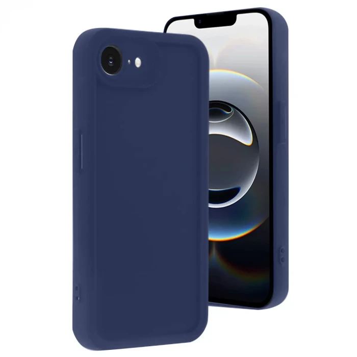 Newface Apple iPhone 16E Kılıf Viera Silikon - Lacivert