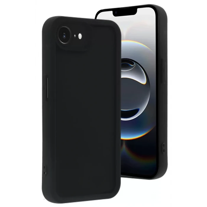 Newface Apple iPhone 16E Kılıf Viera Silikon - Siyah
