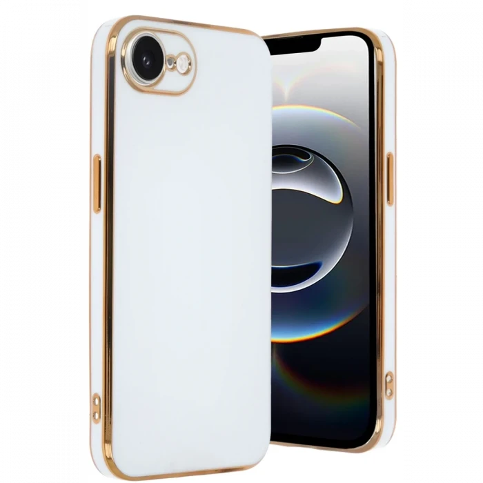 Newface Apple iPhone 16E Kılıf Volet Silikon - Beyaz