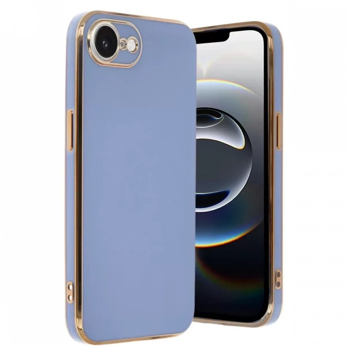 Newface Apple iPhone 16E Kılıf Volet Silikon - Mavi