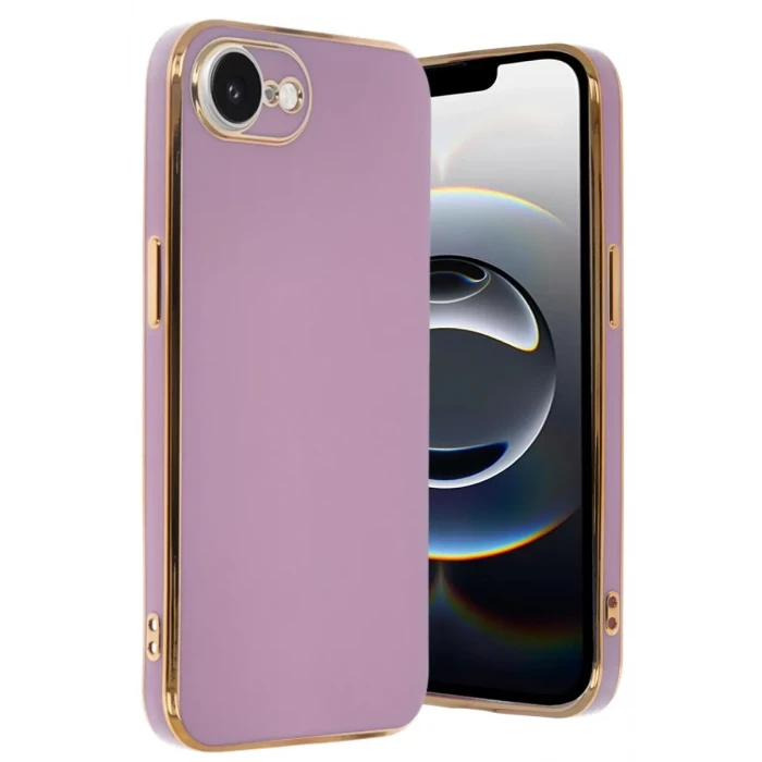 Newface Apple iPhone 16E Kılıf Volet Silikon - Mor