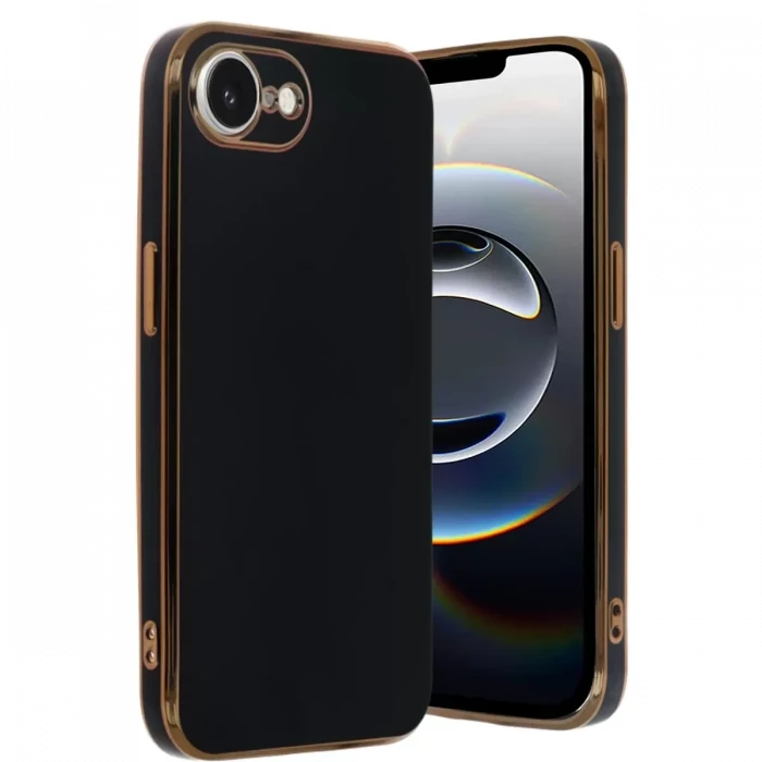Newface Apple iPhone 16E Kılıf Volet Silikon - Siyah