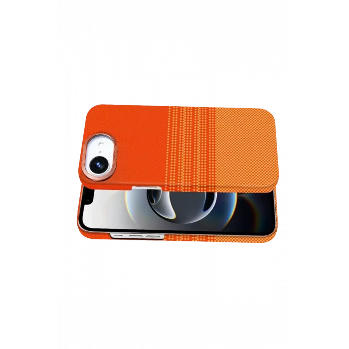 Newface Apple iPhone 16E Vega Magsafe Kapak - Turuncu