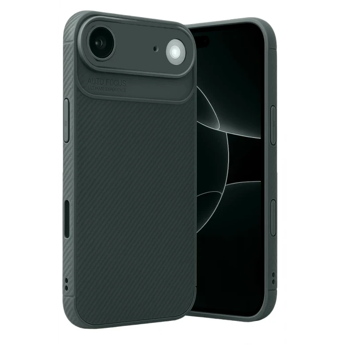 Newface Apple iPhone 17 Air Auto Focus Karbon Kapak - Koyu Yeşil