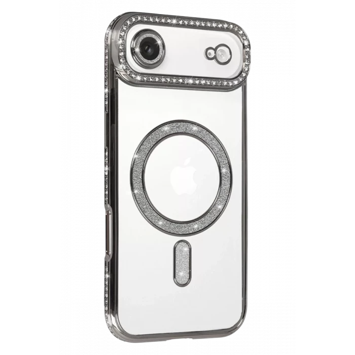 Newface Apple iPhone 17 Air Joke Simli Magneticsafe Kılıf - Gümüş