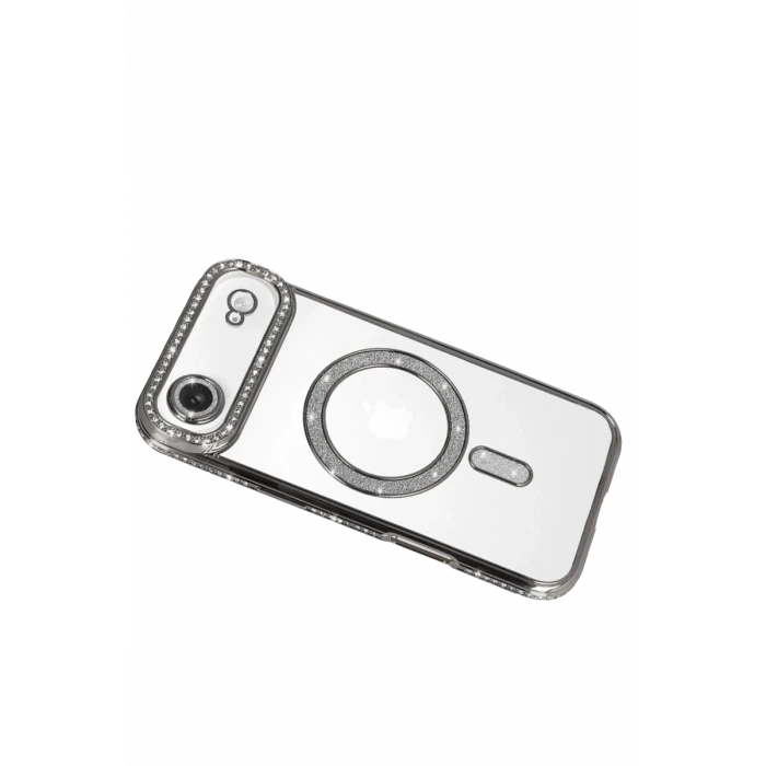 Newface Apple iPhone 17 Air Joke Simli Magneticsafe Kılıf - Gümüş