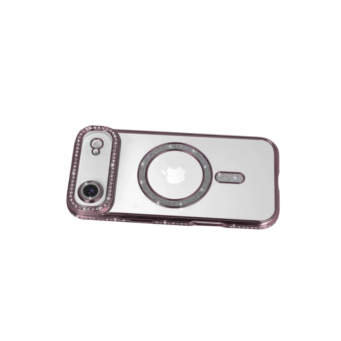 Newface Apple iPhone 17 Air Joke Simli Magneticsafe Kılıf - Pembe
