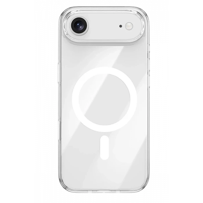 Newface Apple iPhone 17 Air Kılıf Pc Real Magsafe Kapak - Şeffaf