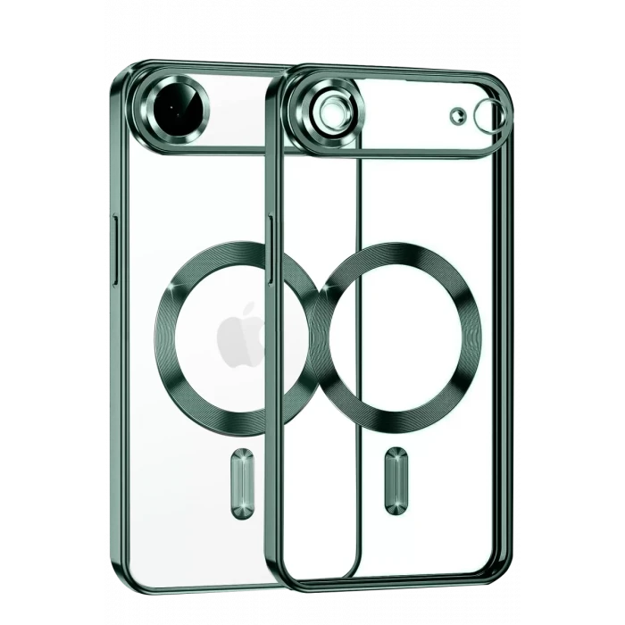 Newface Apple iPhone 17 Air Kross Magneticsafe Kapak - Koyu Yeşil