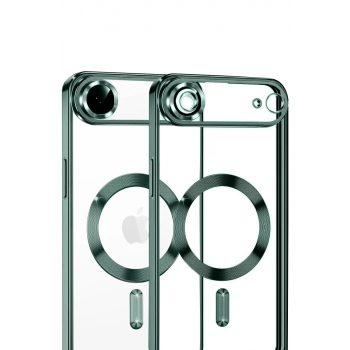 Newface Apple iPhone 17 Air Kross Magneticsafe Kapak - Koyu Yeşil