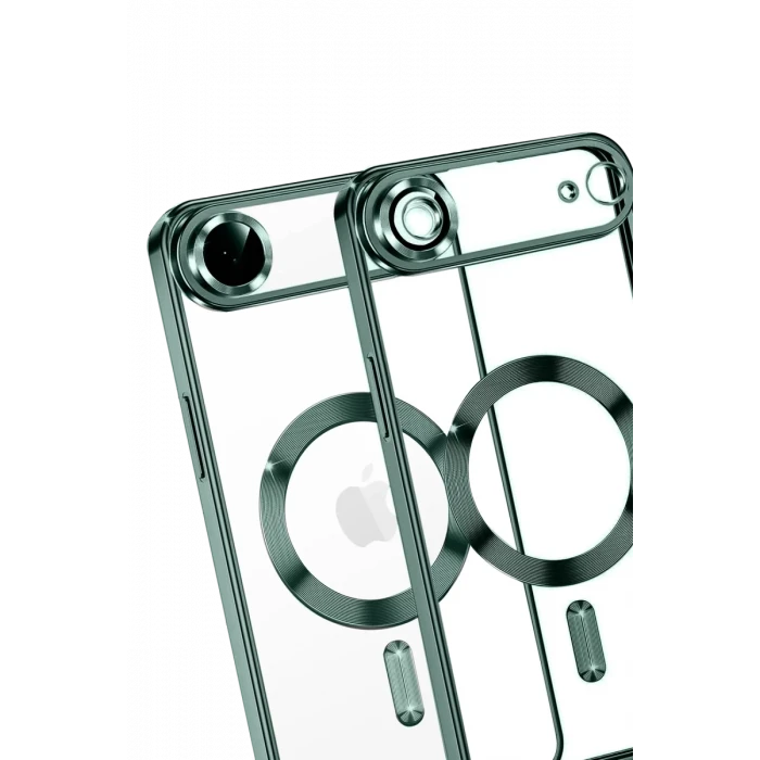 Newface Apple iPhone 17 Air Kross Magneticsafe Kapak - Koyu Yeşil
