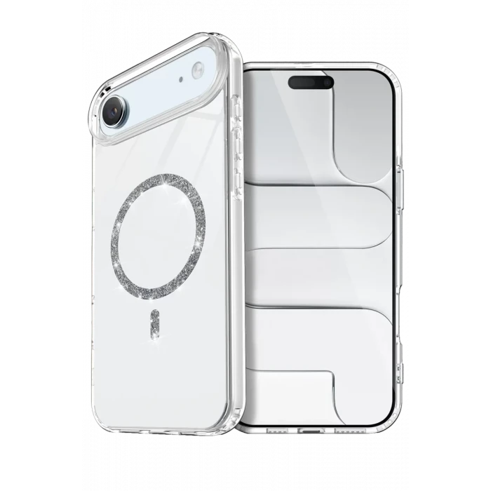 Newface Apple iPhone 17 Air Live Diamond Magsafe Kapak - Şeffaf