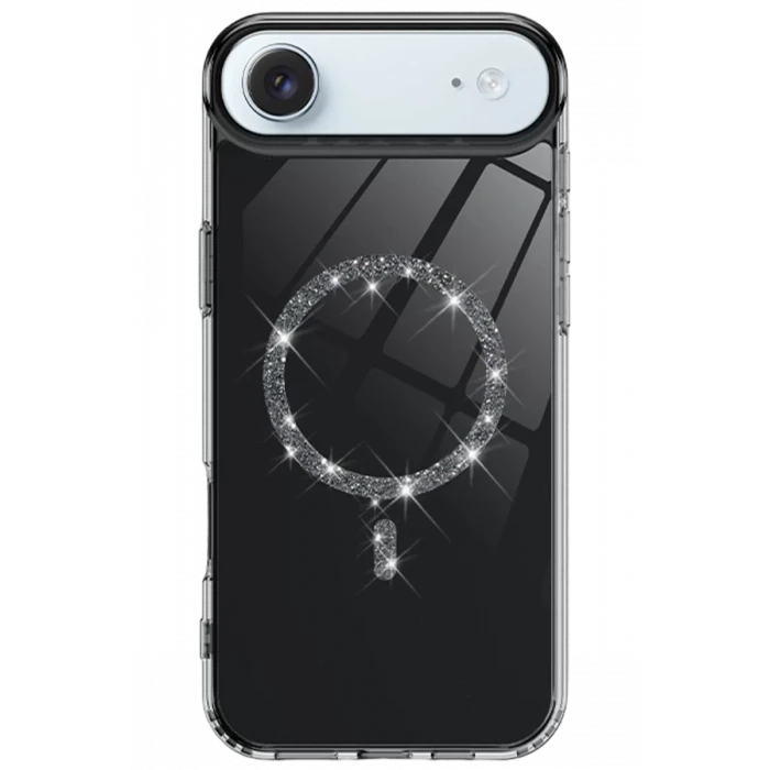 Newface Apple iPhone 17 Air Live Diamond Magsafe Kapak - Siyah