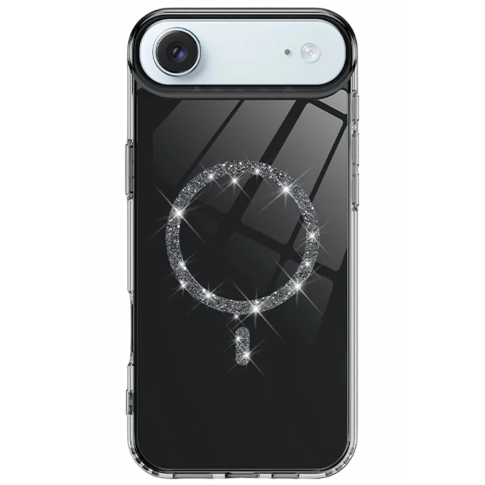 Newface Apple iPhone 17 Air Live Diamond Magsafe Kapak - Siyah