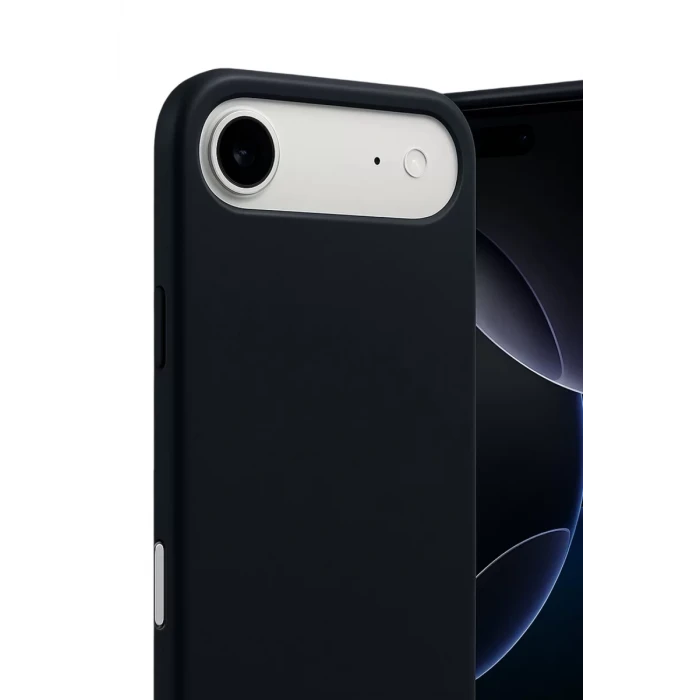 Newface Apple iPhone 17 Air Nano içi Kadife Silikon - Siyah