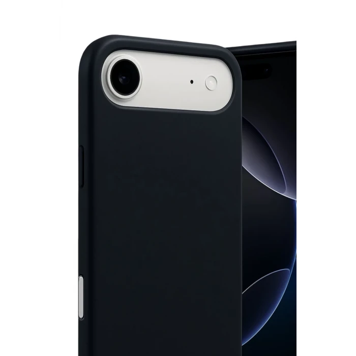 Newface Apple iPhone 17 Air Nano içi Kadife Silikon - Siyah