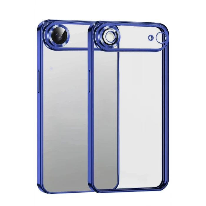 Newface Apple iPhone 17 Air Razer Lensli Silikon - Lacivert