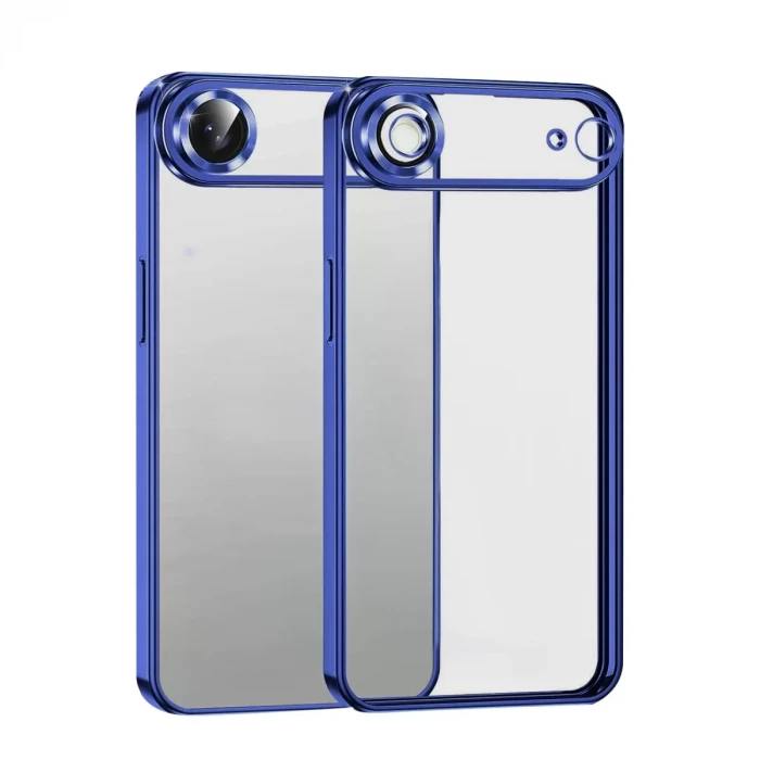 Newface Apple iPhone 17 Air Razer Lensli Silikon - Lacivert