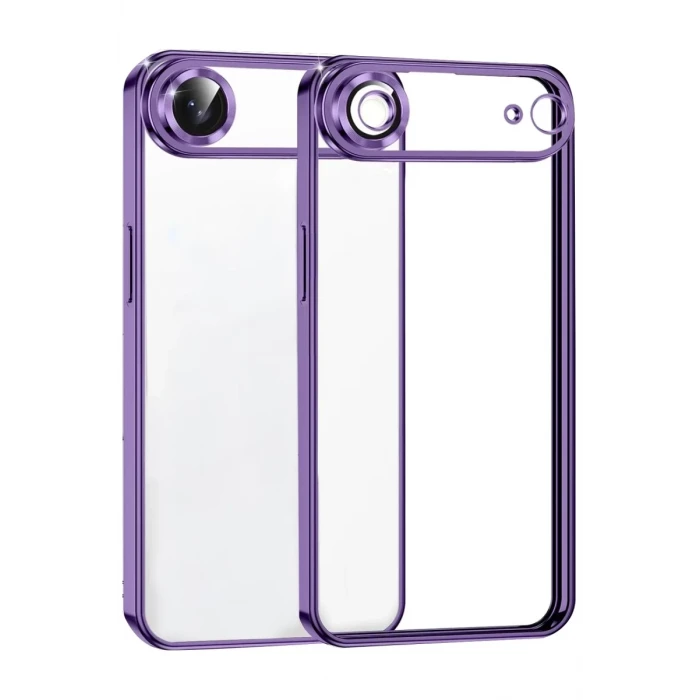 Newface Apple iPhone 17 Air Razer Lensli Silikon - Mor