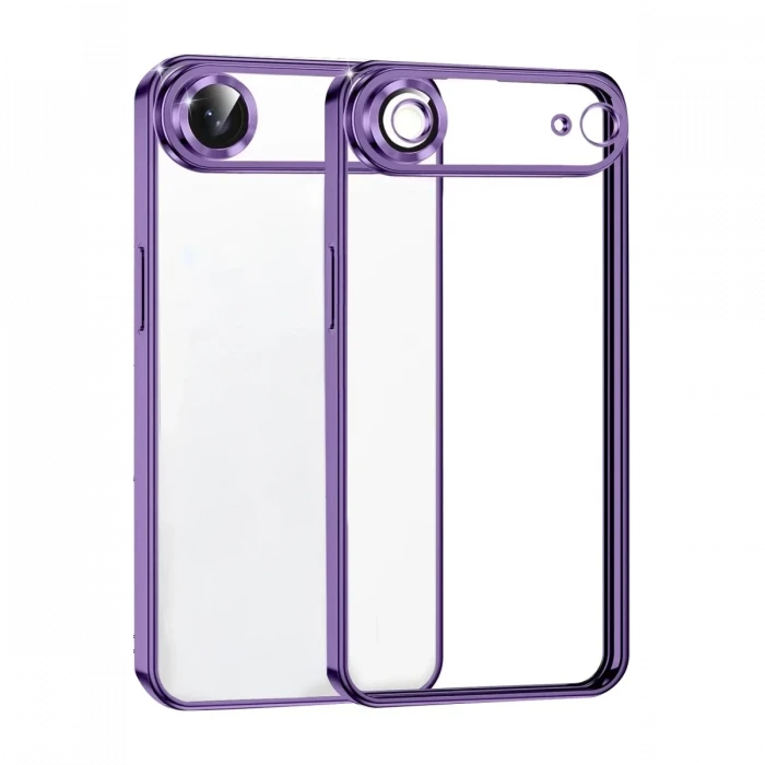 Newface Apple iPhone 17 Air Razer Lensli Silikon - Mor