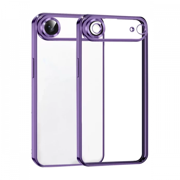 Newface Apple iPhone 17 Air Razer Lensli Silikon - Mor