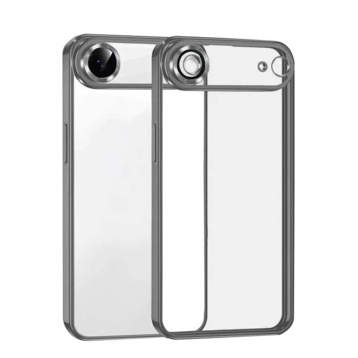 Newface Apple iPhone 17 Air Razer Lensli Silikon - Titan Gri