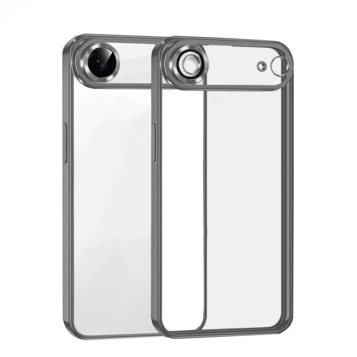 Newface Apple iPhone 17 Air Razer Lensli Silikon - Titan Gri