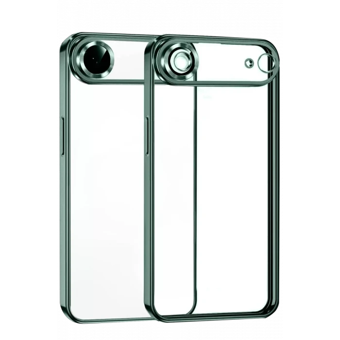 Newface Apple iPhone 17 Air Razer Lensli Silikon - Yeşil