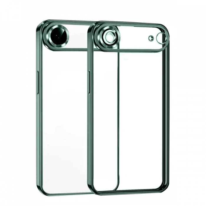 Newface Apple iPhone 17 Air Razer Lensli Silikon - Yeşil