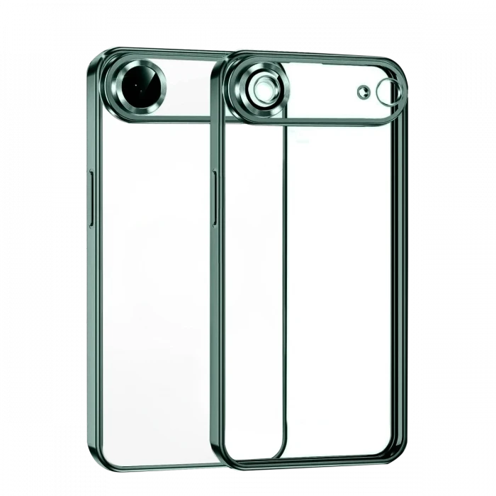 Newface Apple iPhone 17 Air Razer Lensli Silikon - Yeşil