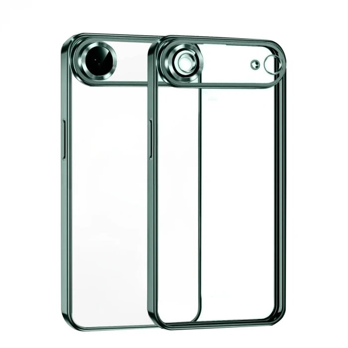 Newface Apple iPhone 17 Air Razer Lensli Silikon - Yeşil
