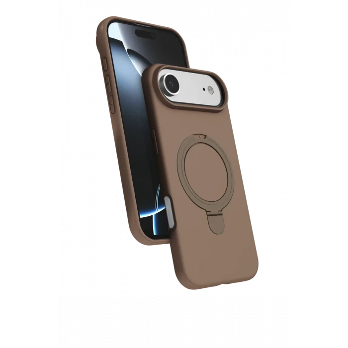 Newface Apple iPhone 17 Air Regal Magsafe Standlı Kapak - Çöl Titanyum