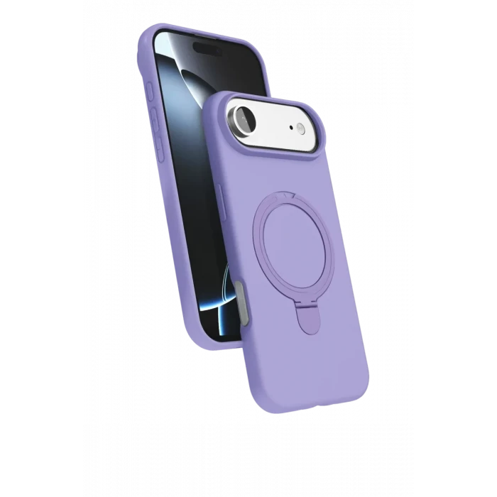 Newface Apple iPhone 17 Air Regal Magsafe Standlı Kapak - Lila