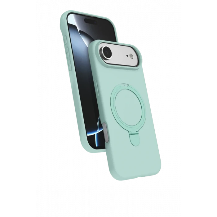 Newface Apple iPhone 17 Air Regal Magsafe Standlı Kapak - Su Yeşili