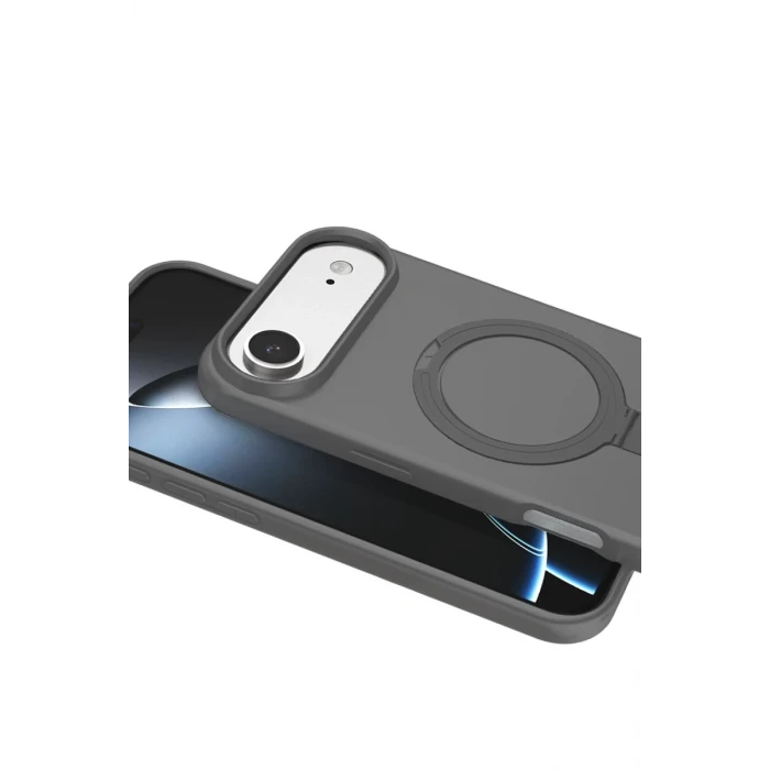 Newface Apple iPhone 17 Air Regal Magsafe Standlı Kapak - Titan Gri